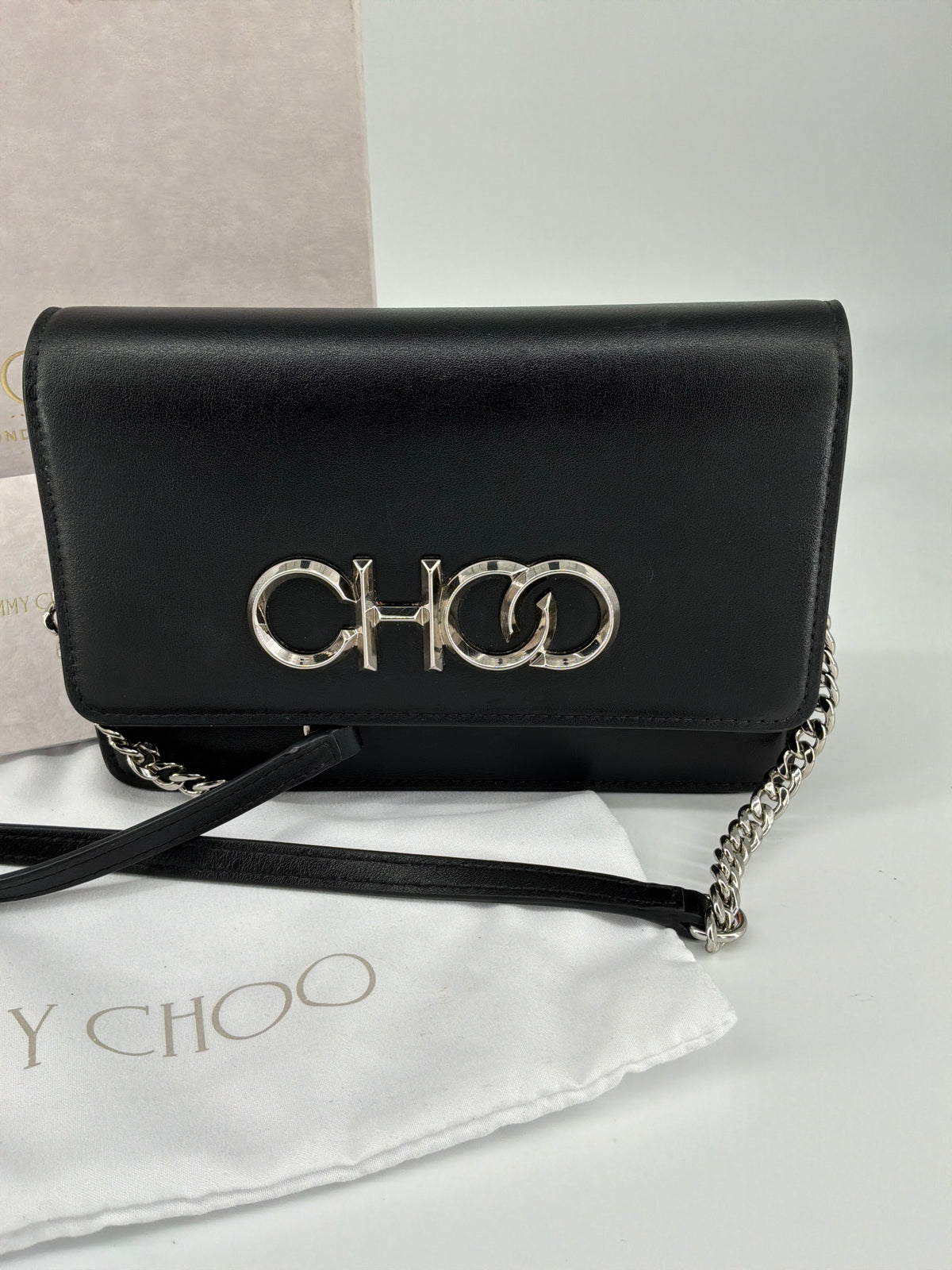 Jimmy Choo Kalina Crossbody Clutch – Leather