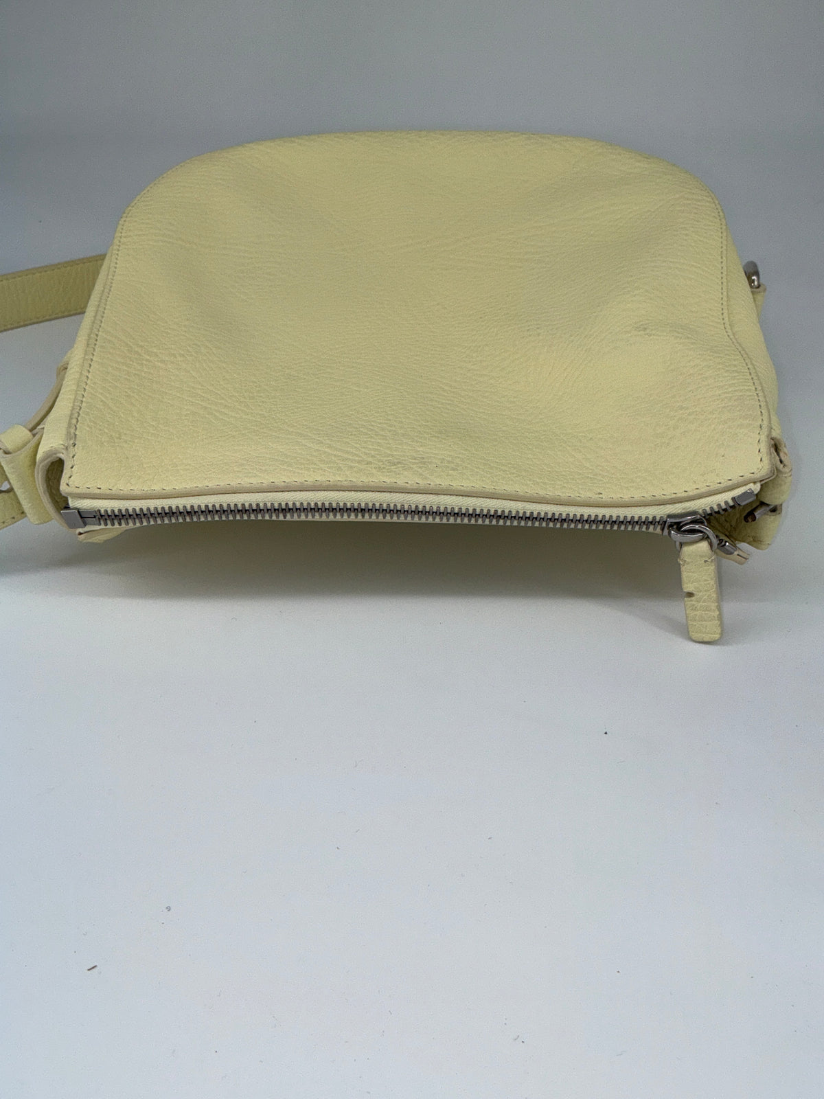 Burberry Saddle Crossbody Bag – Pale Yellow Grained Leather