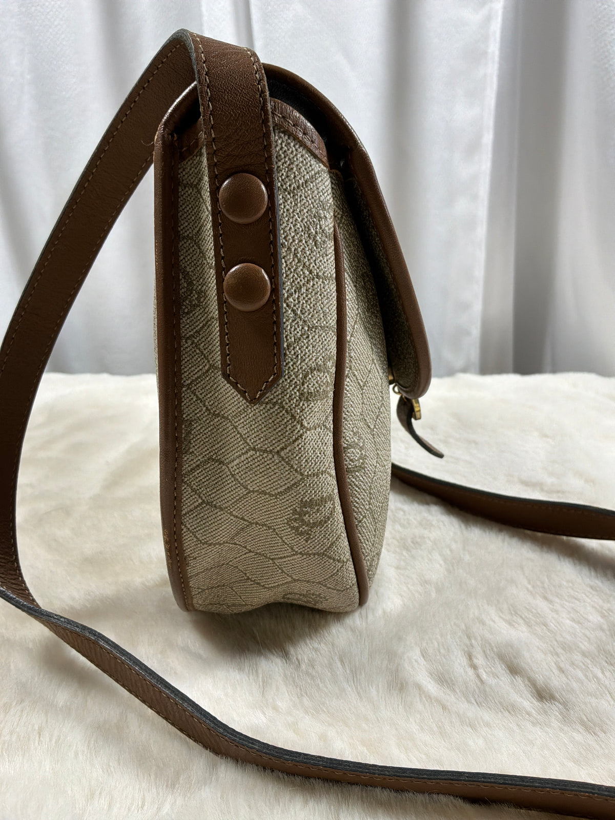 Christian Dior Vintage Honeycomb Crossbody Bag.