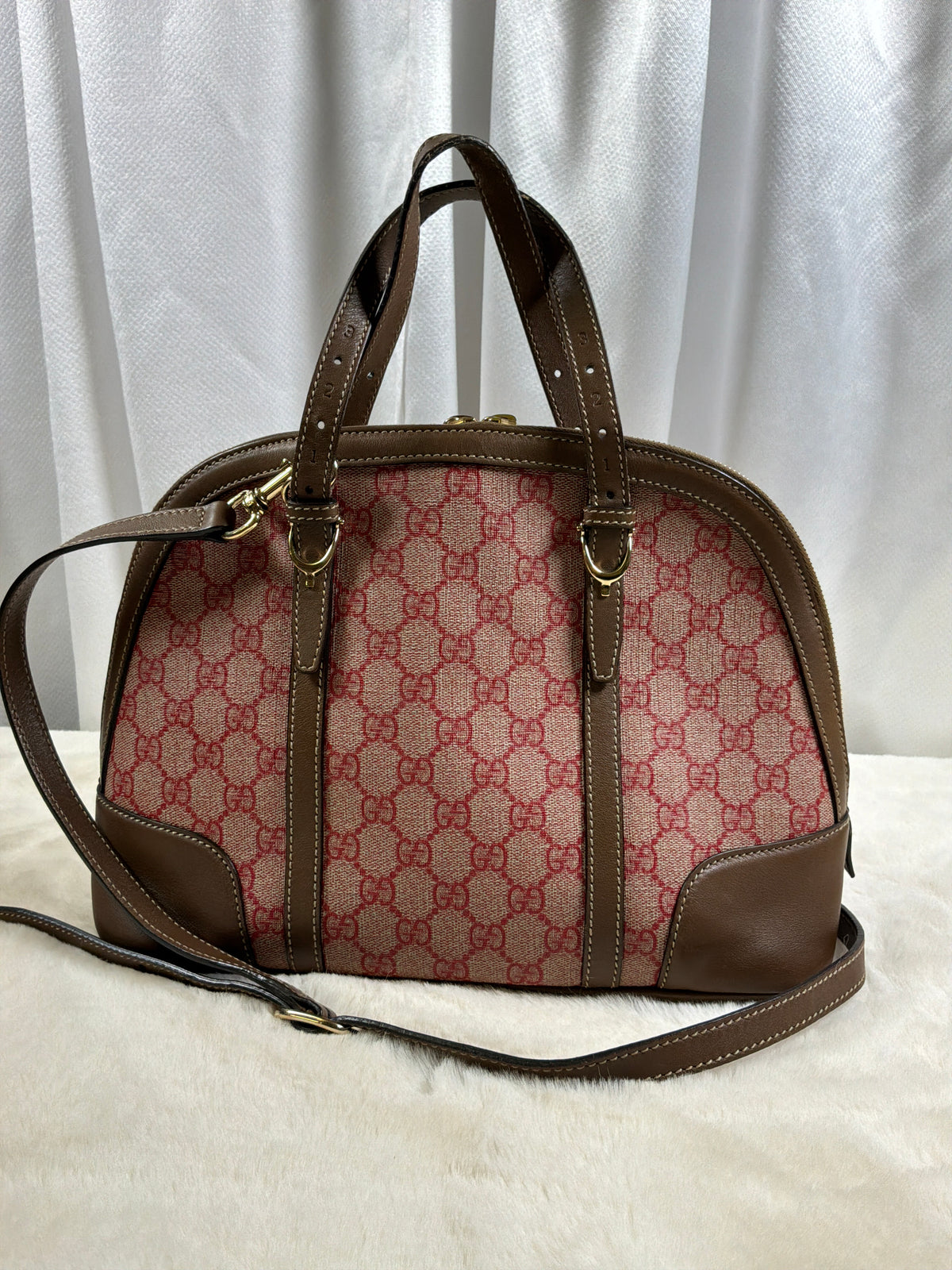Gucci Vintage Red/Pink Dome Bag