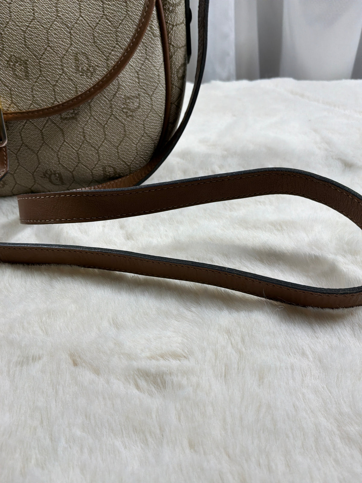 Christian Dior Vintage Honeycomb Crossbody Bag.