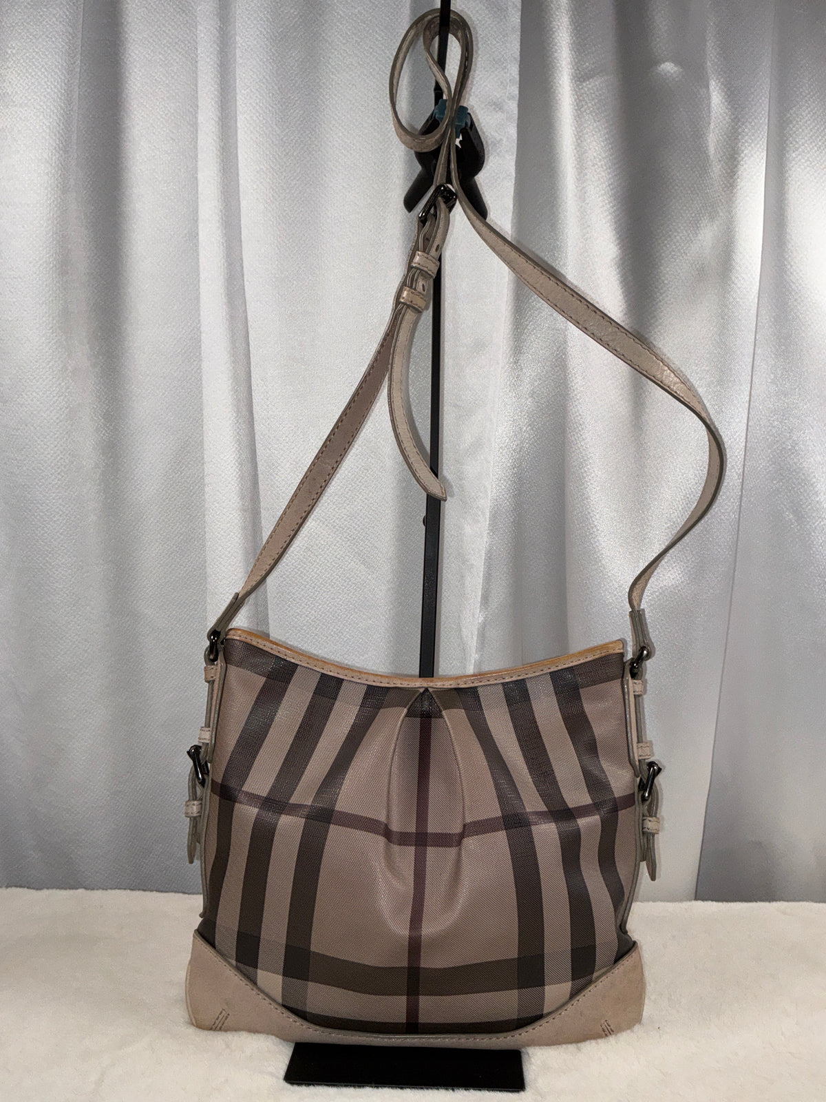 Burberry Smoked Trench Coated Canvas Hartham Crossbody Bag