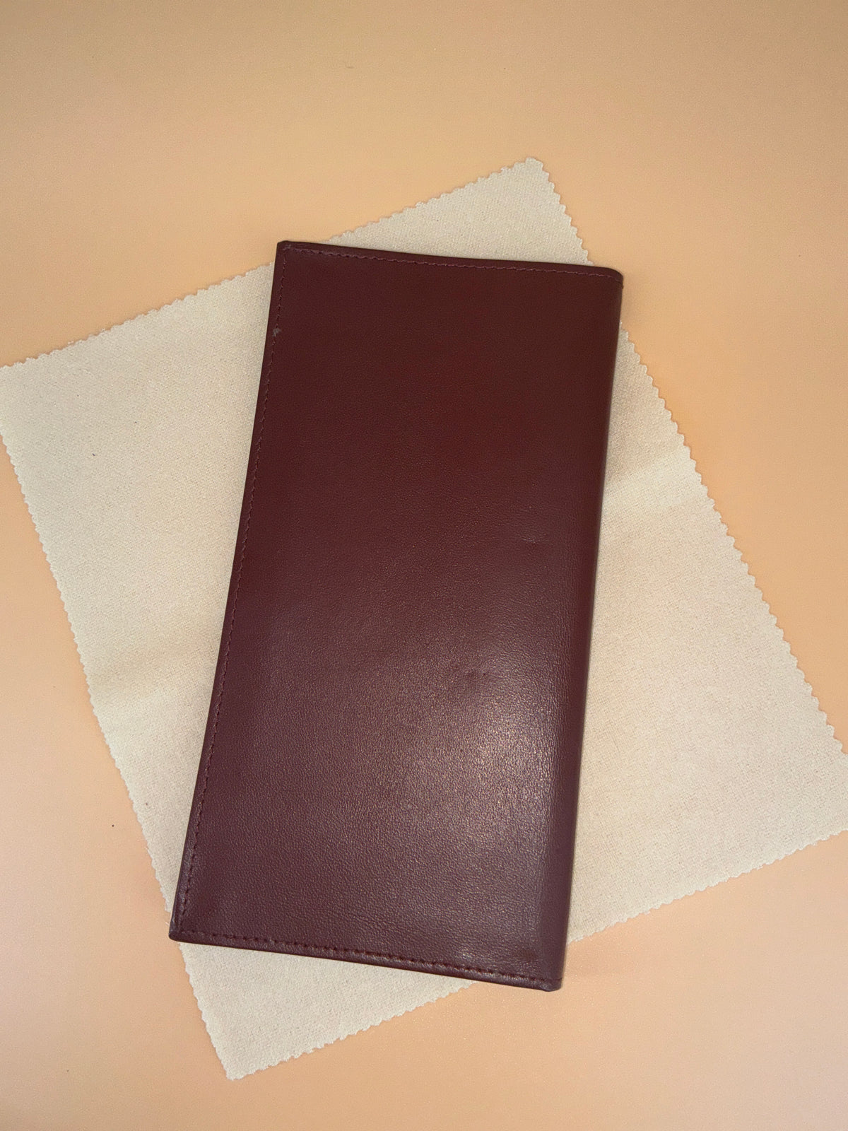 Must de Cartier Long Wallet – Vintage Burgundy Calfskin with Original Box