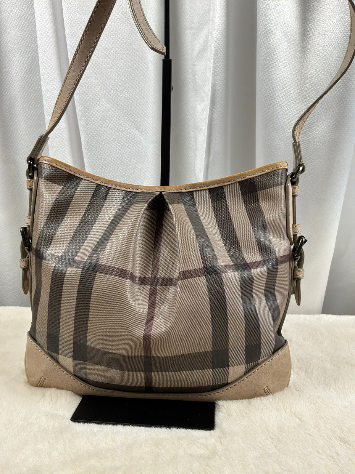 Burberry Smoked Trench Coated Canvas Hartham Crossbody Bag