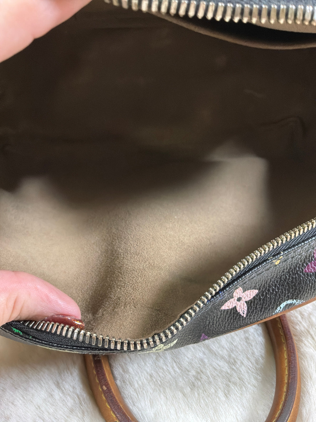 Louis Vuitton Takashi Murakami Monogram Black Multicolor Trouville