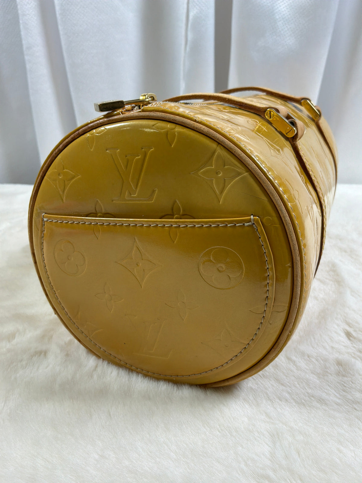 Louis Vuitton Monogram Vernis Bedford Bag Vintage Yellow