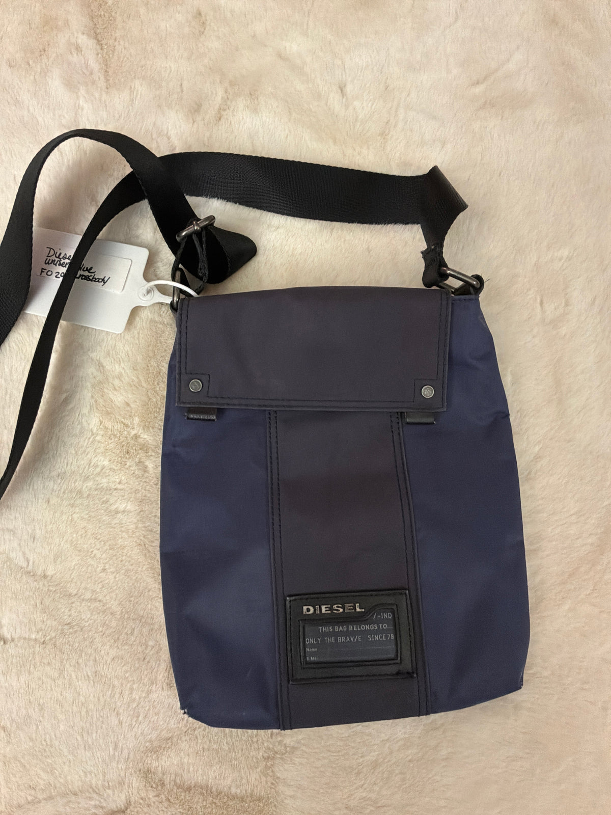 Diesel Vintage Nylon Messenger Crossbody Shoulder Bag