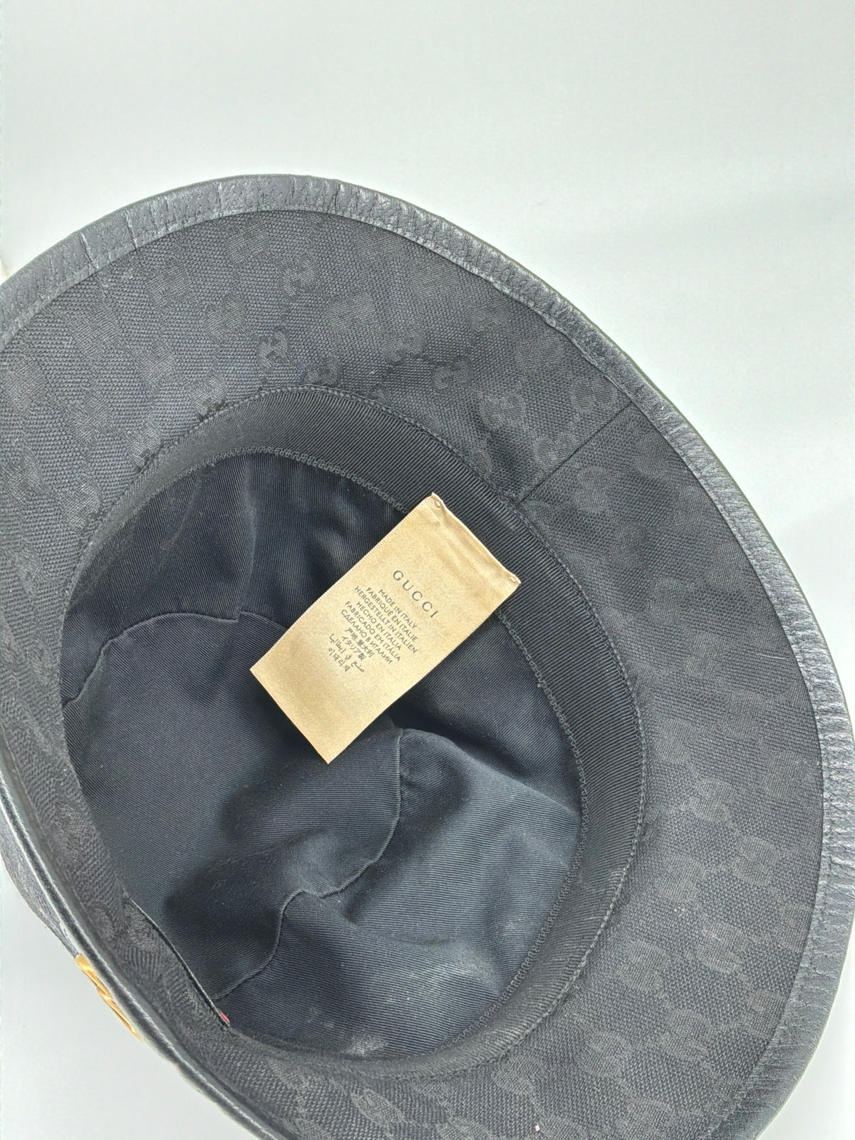 Gucci GG Canvas Bucket Hat – Black, Size L
