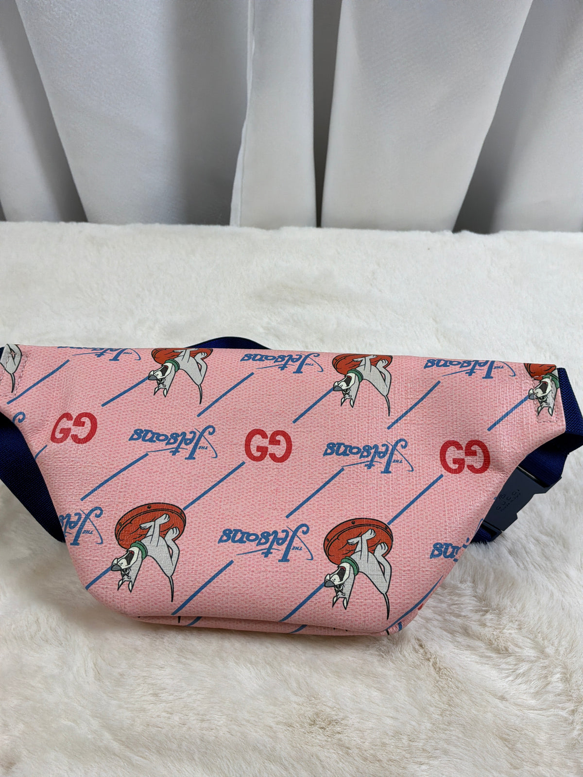 Gucci x The Jetsons Pink GG Supreme Belt Bag
