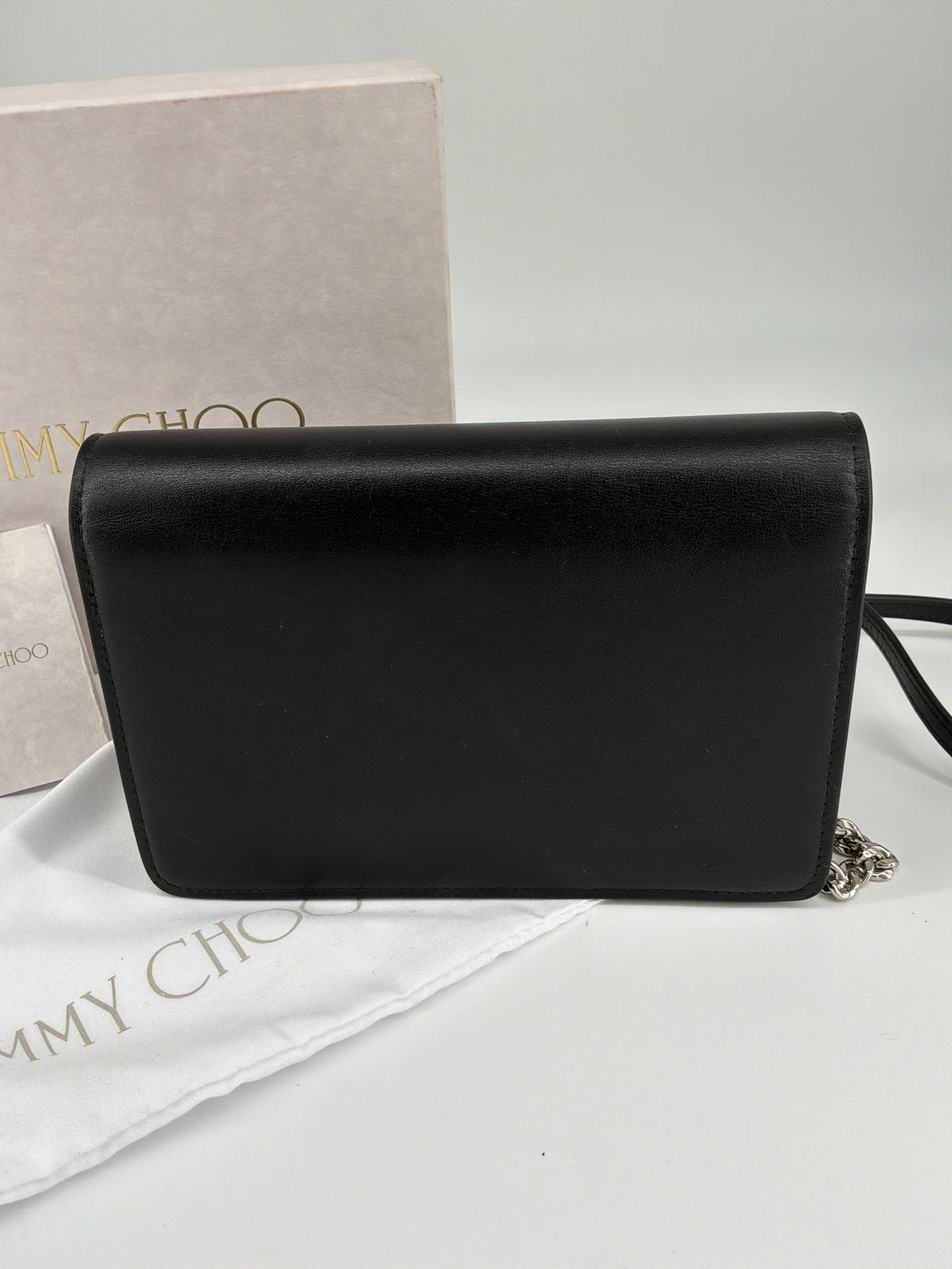 Jimmy Choo Kalina Crossbody Clutch – Leather