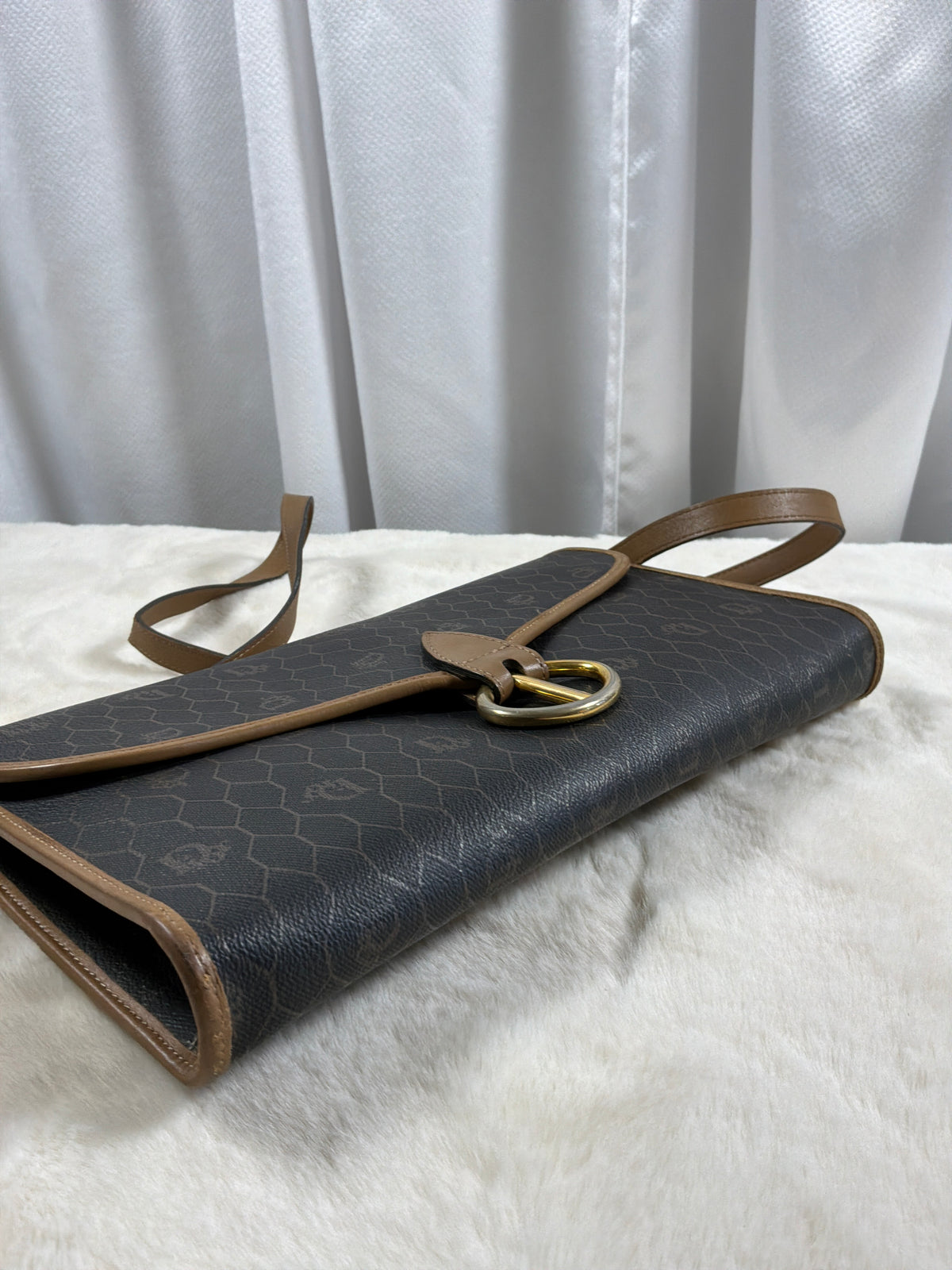 Christian Dior Vintage  Honeycomb Crossbody / Shoulder Bag