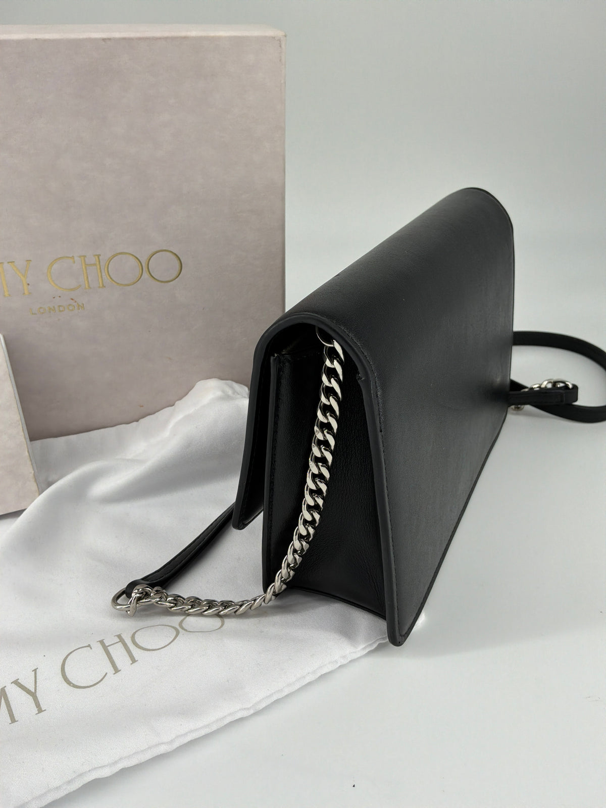 Jimmy Choo Kalina Crossbody Clutch – Leather