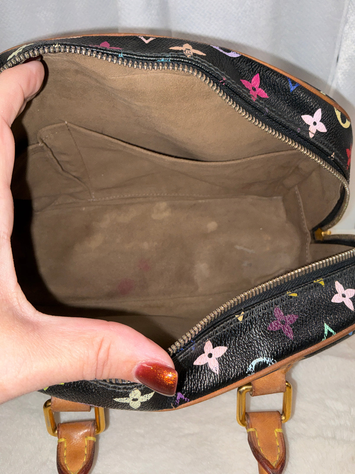 Louis Vuitton Takashi Murakami Monogram Black Multicolor Trouville