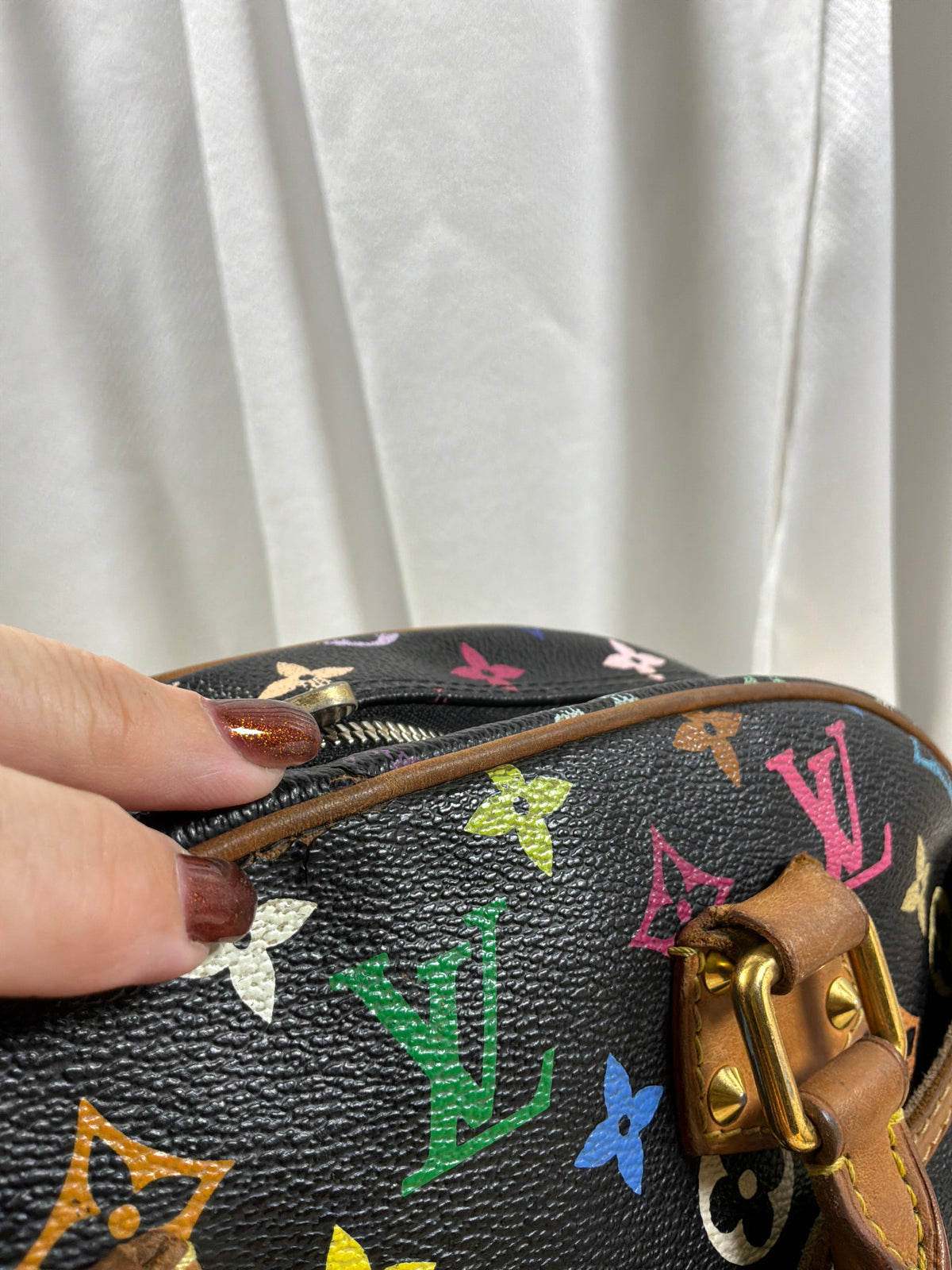 Louis Vuitton Takashi Murakami Monogram Black Multicolor Trouville