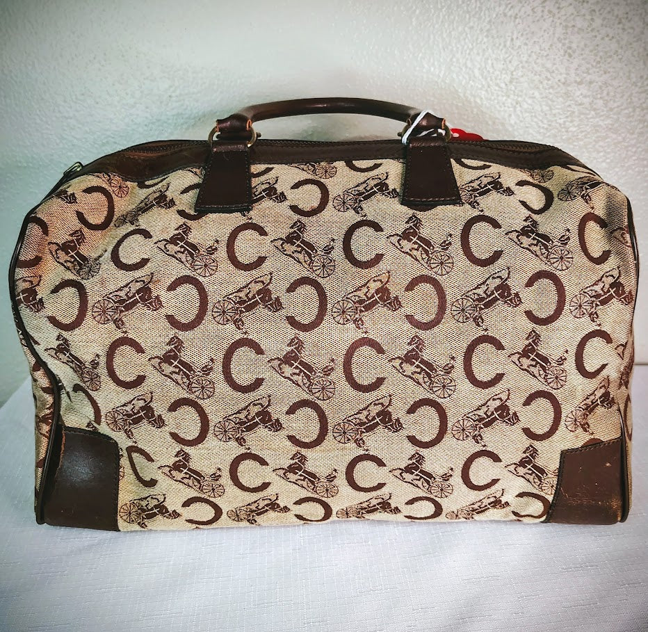 Celine C Macadam Boston Bag Vintage