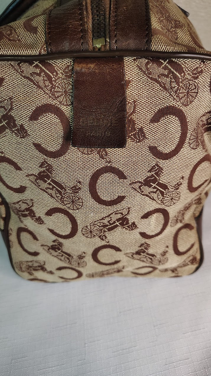 Celine C Macadam Boston Bag Vintage