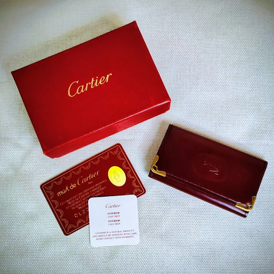 Vintage Must de Cartier key case/wallet Never used!