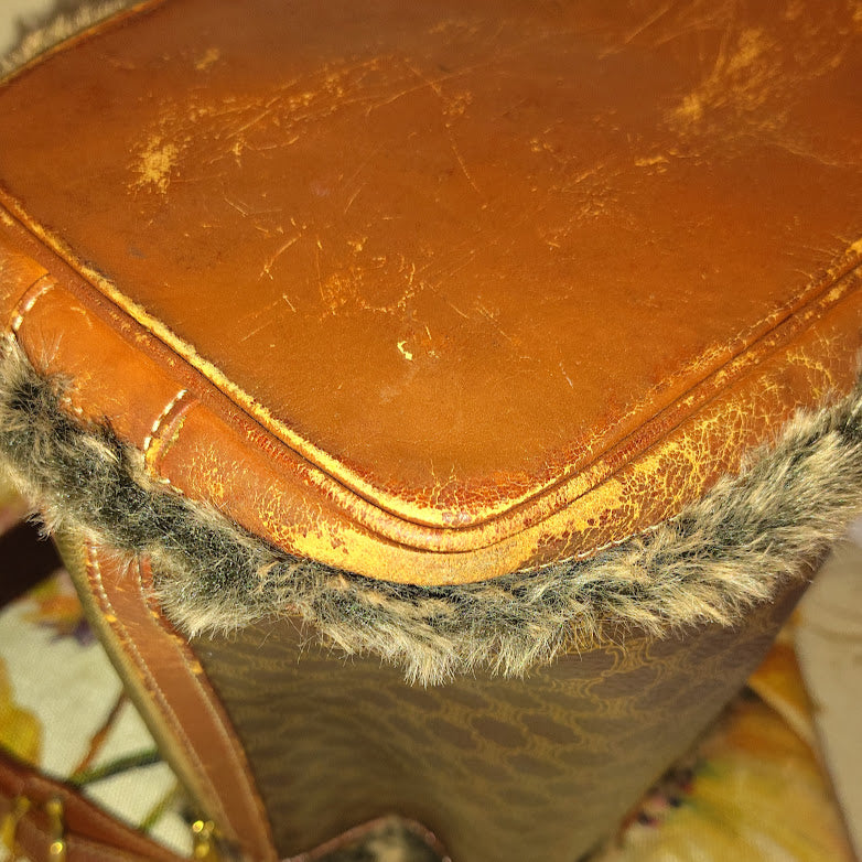 Celine Macadam Drawstring Bucket Bag Upcycled Vintage