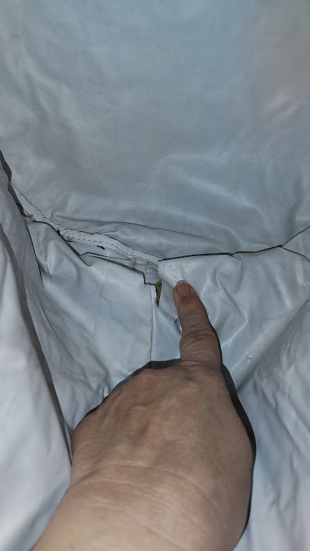 Chanel black canvas drawstring bag