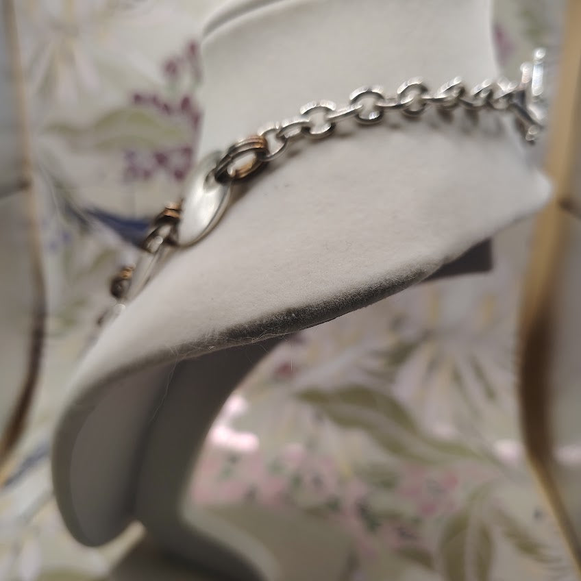 Vintage BEST Products Silver Tone Mod Disc Choker Necklace 1960s Space Age Trifari Style #09