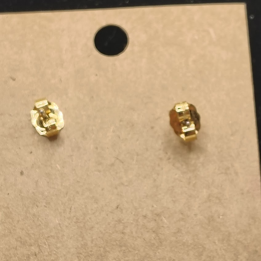 Vintage 1990s Avon Gold Tone Triple Strand Freshwater Pearl Dangle Earrings#23