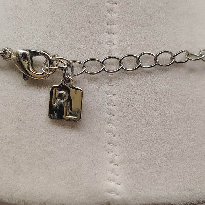 Park Lane Gold Tone Freshwater Pearl Station Necklace Adjustable 16-19"#25