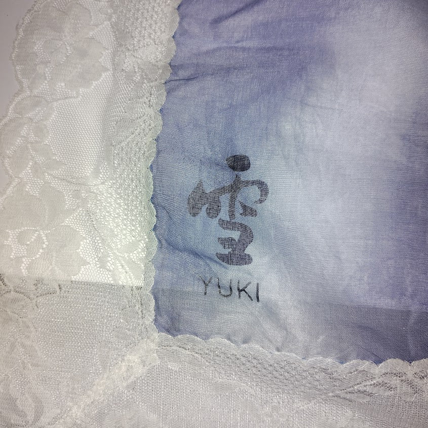 Vintage Yuki Torii Cotton Handkerchief / Scarf – 24” Square – Made in Japan #153