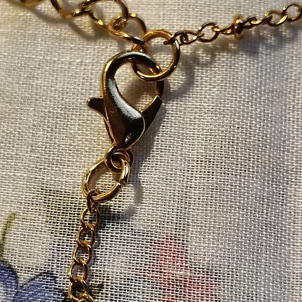 Estate jewelry gold tone bracelet dainty # 36