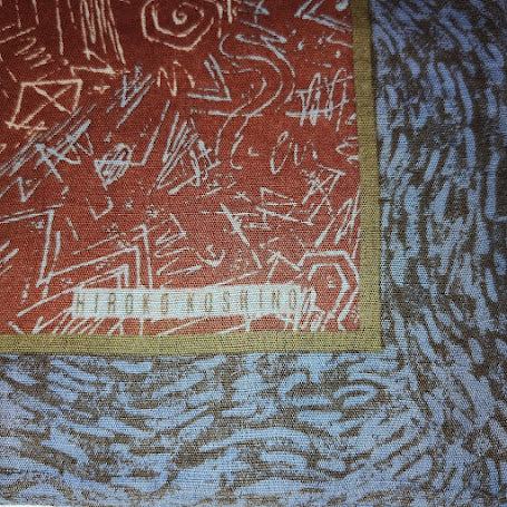 Vintage Hiroko Koshino abstract print handkerchief #4