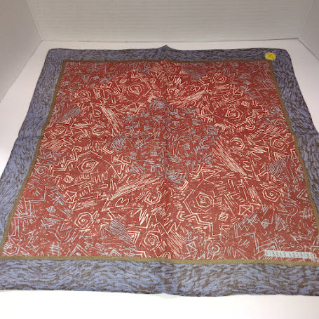 Vintage Hiroko Koshino abstract print handkerchief #4