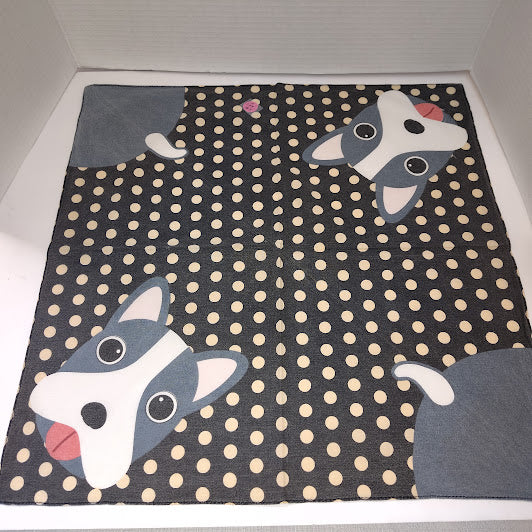 Vintage Japanese Dog polka dot #6