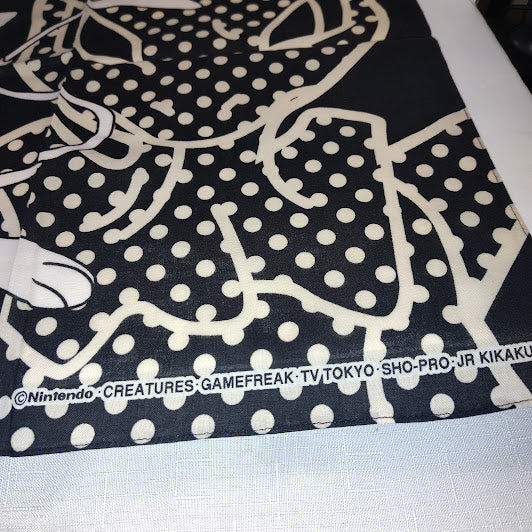 Vintage 1998 Mew & Mewtwo Japanese Scarf – 19” Square Cotton Bandana #7