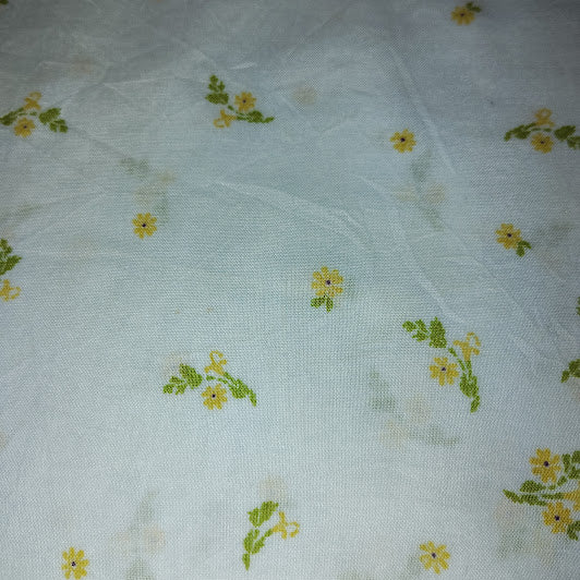 Vintage Japanese Floral Cotton-Style Scarf / Square #8