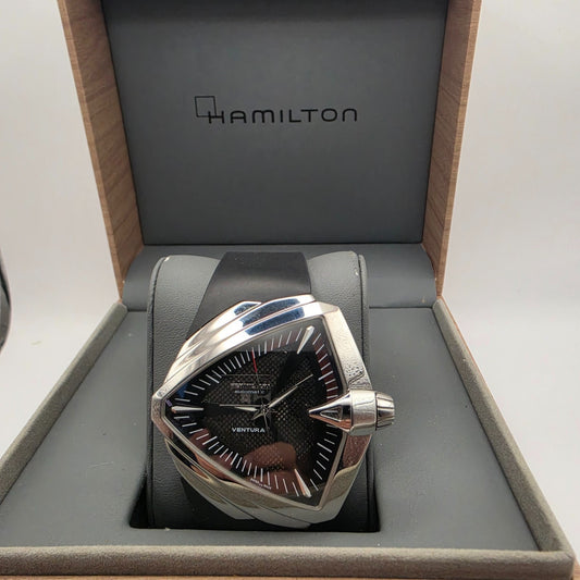 Hamilton Ventura XXL H24655131 – Black Automatic, Triangle Case