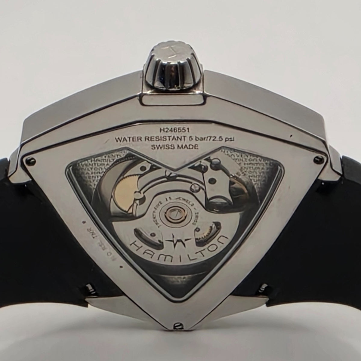 Hamilton Ventura XXL H24655131 – Black Automatic, Triangle Case