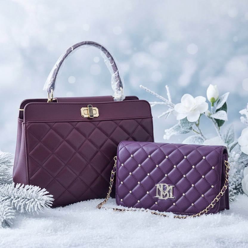 bundle of 2 BADGLEY MISHKA plum colored