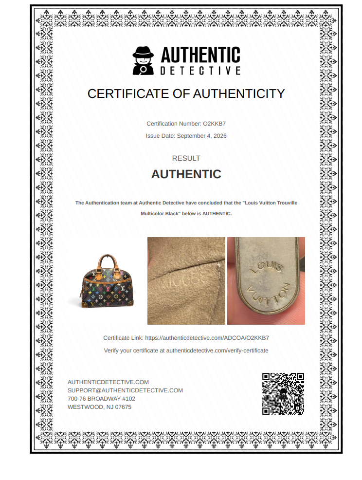 Louis Vuitton Takashi Murakami Monogram Black Multicolor Trouville