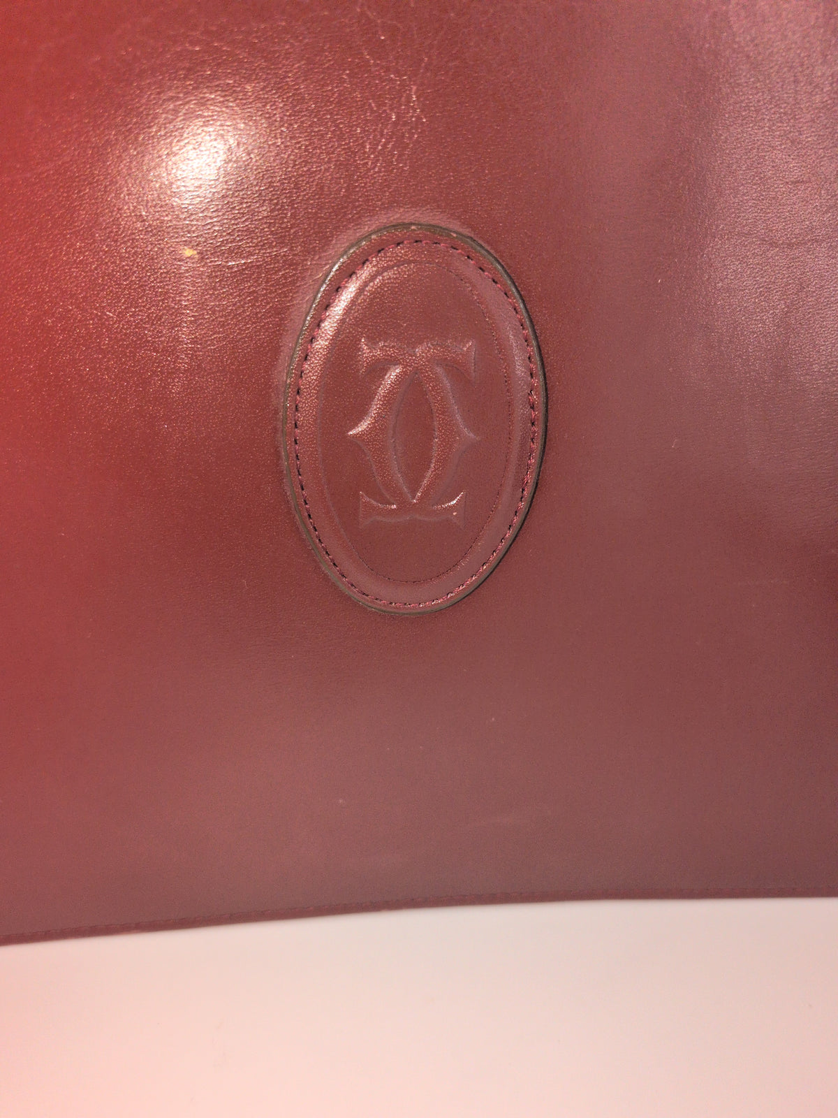 Must de Cartier Clutch / Pouch – Vintage Bordeaux Leather