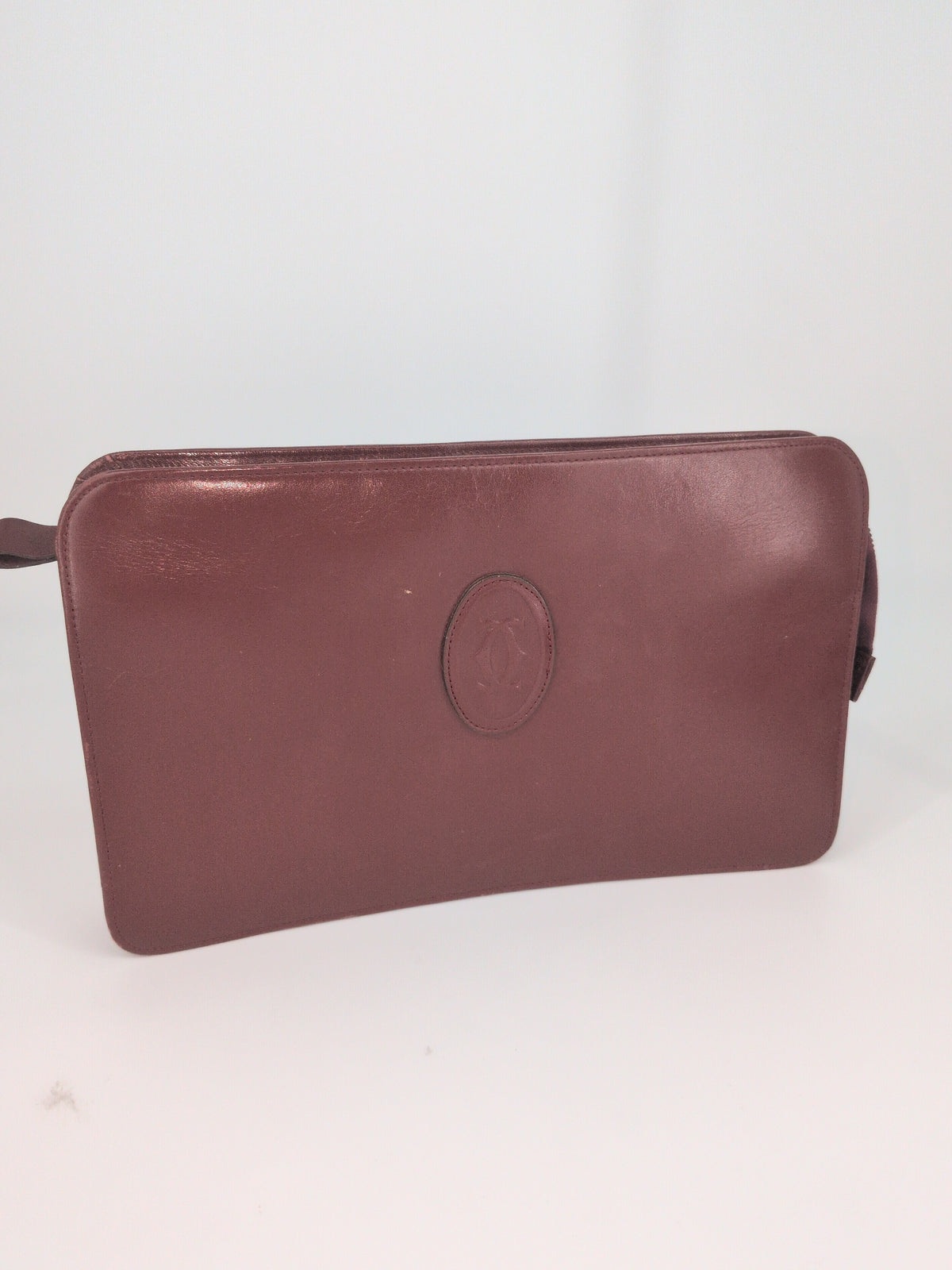 Must de Cartier Clutch / Pouch – Vintage Bordeaux Leather
